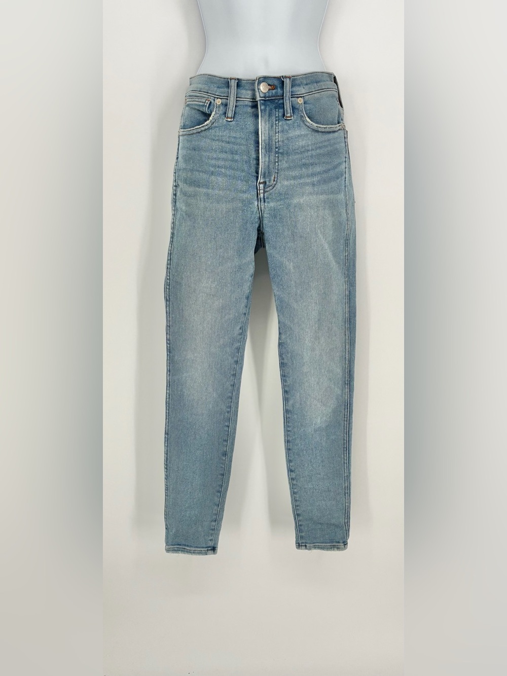 Madewell 10" High Rise Skinny Jeans Medium Wash Blue Denim Size 27